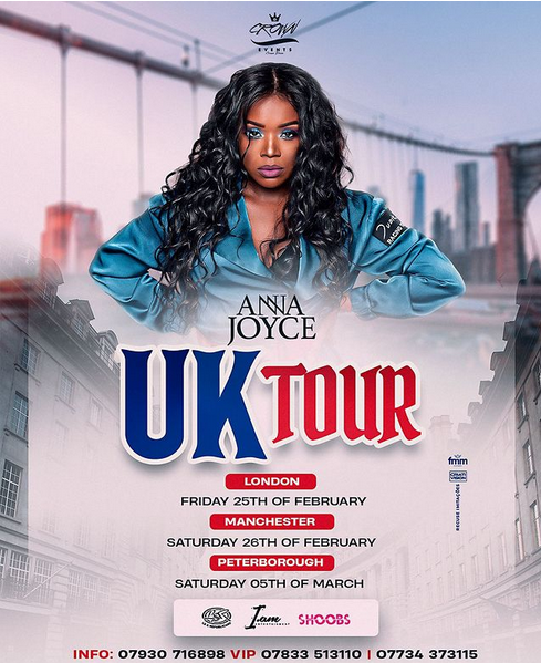 Anna Joyce - UK Tour