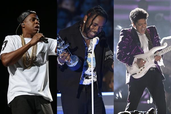 Grammy 2018: Jay-Z, Kendrick Lamar e Bruno Mars lideram indicações