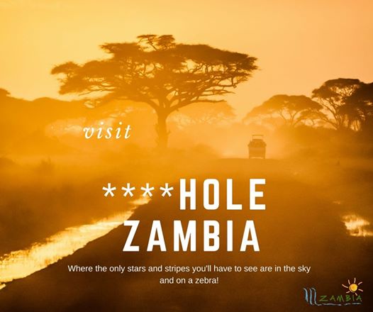 'Visite nosso país de m*rda': Zâmbia usa ofensa de Trump como slogan publicitário